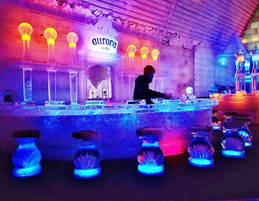 Aurora Ice hotel concept in Alaska